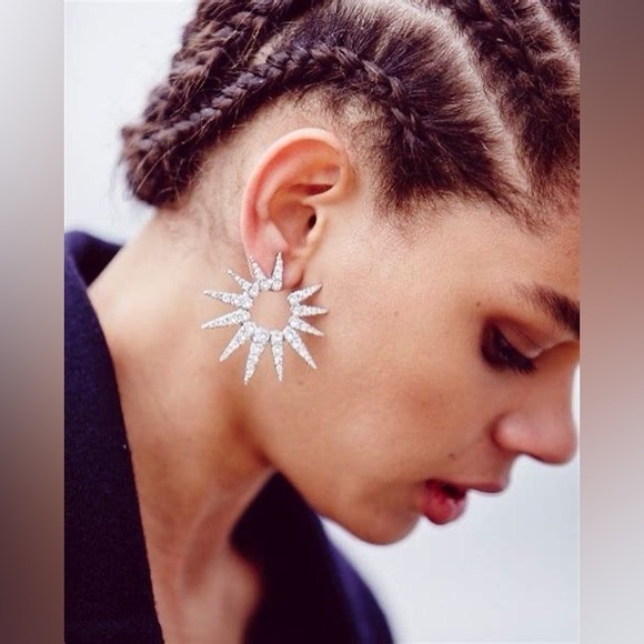 Oscar De La Renta Sea Urchin Hoop Earrings